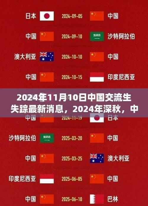 中国交流生失踪事件最新进展，深秋之际的最新消息