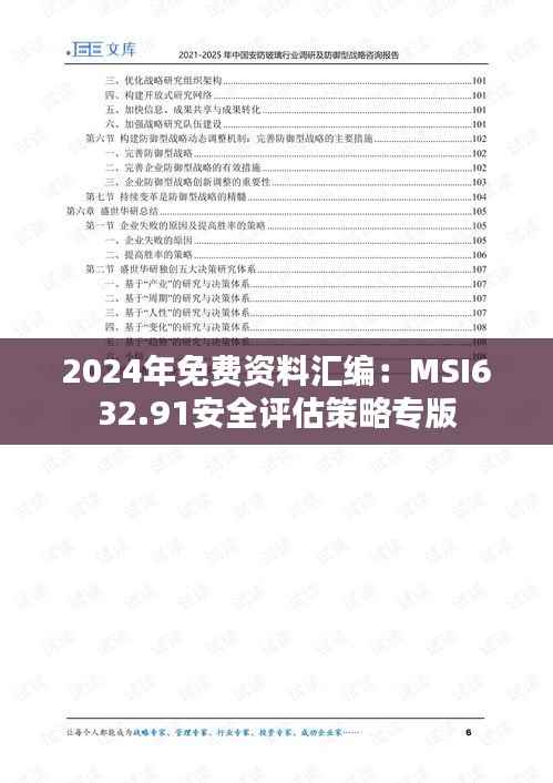 2024年免费资料汇编：MSI632.91安全评估策略专版