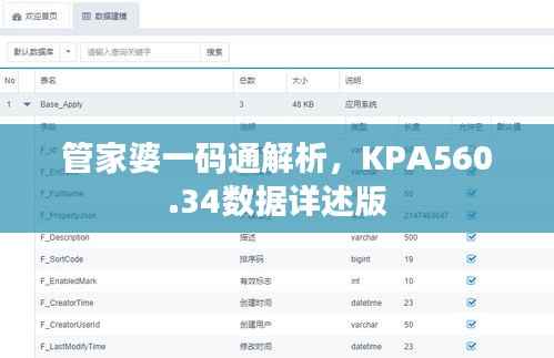 管家婆一码通解析,KPA560.34数据详述版