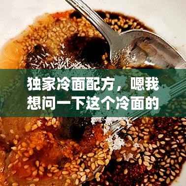 独家冷面配方，嗯我想问一下这个冷面的制作 