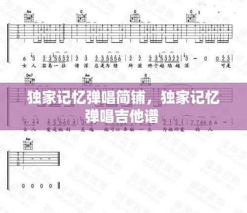 独家记忆弹唱简铺，独家记忆弹唱吉他谱 