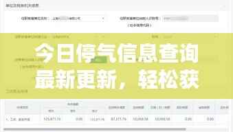 今日停气信息查询最新更新,轻松获取停气资讯,无忧生活从此开始