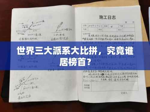 世界三大派系大比拼，究竟谁居榜首？
